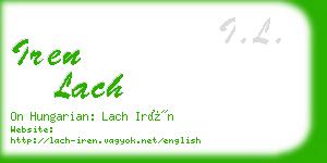 iren lach business card